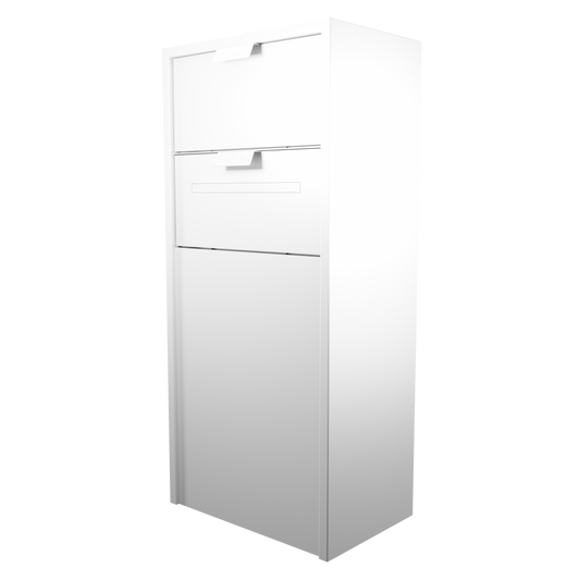 Food and Parcel Enclosure with Mail Flap (White)