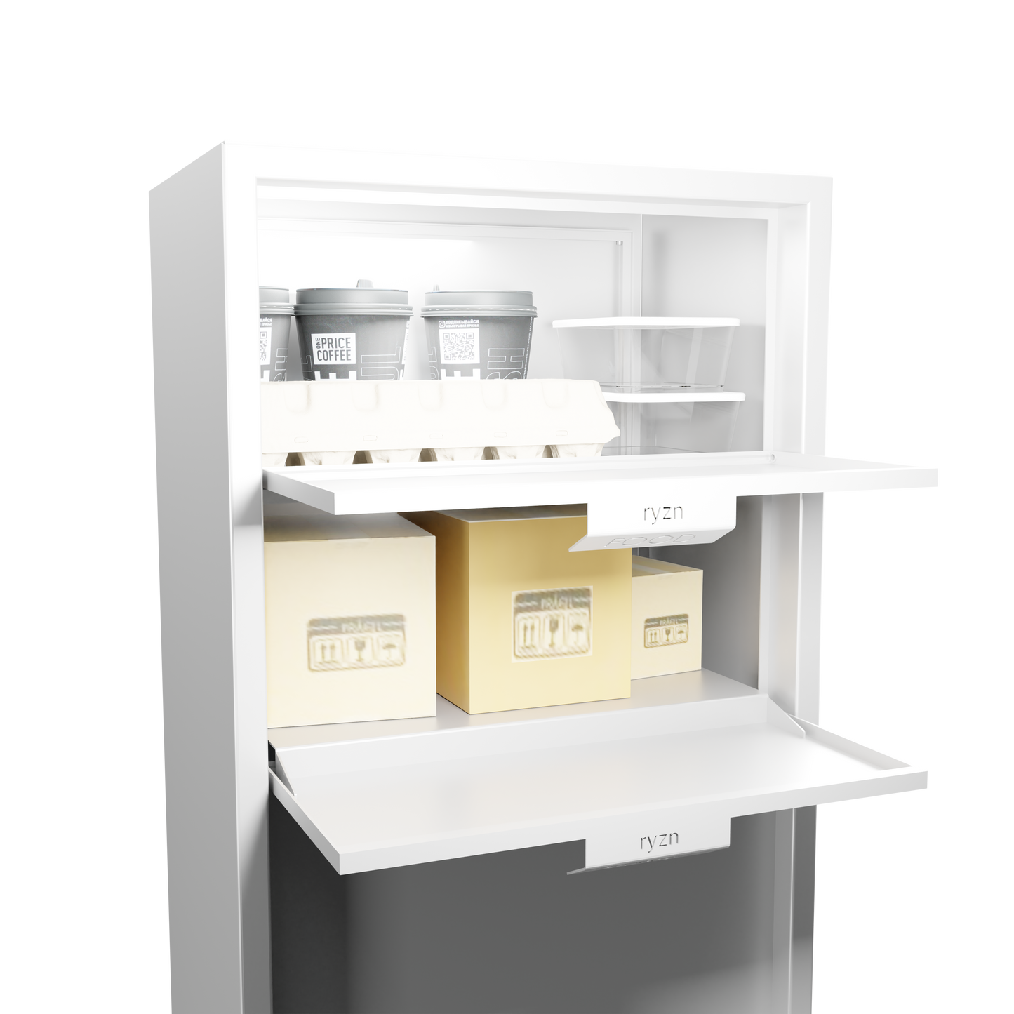 Food and Parcel Enclosure (White)